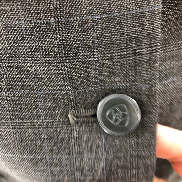 Ariat Pro Series Gray Worsted Wool Show Blazer M - Picture 8 of 8